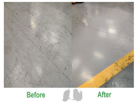 ケース：多層エポキシ樹脂床の修復とクリーニング